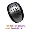For Renault/Laguna Mk3 2007-2014 High Quality 6 Speed PU Leather Car Gear Shift Knob Lever Shifter Hand Ball  Car Accessories