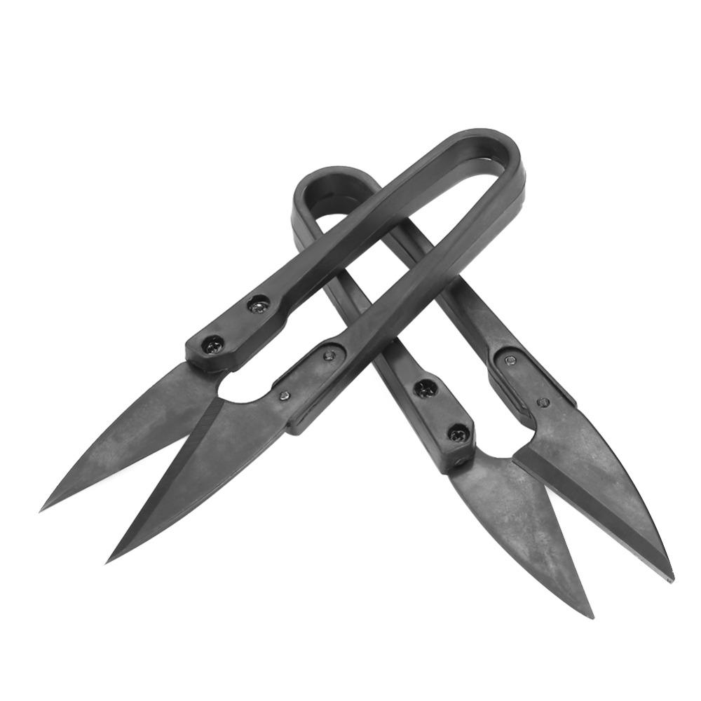 12pcs Black Yarn Scissors Carbon Steel Sewing Scissors Set Portable Thread Scissors Household Use