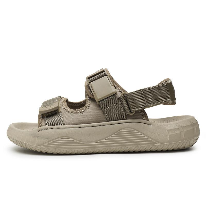 2026 new men's slippers summer casual wear breathable comfortable soft sole driving outdoor dual-purpose beach shoes