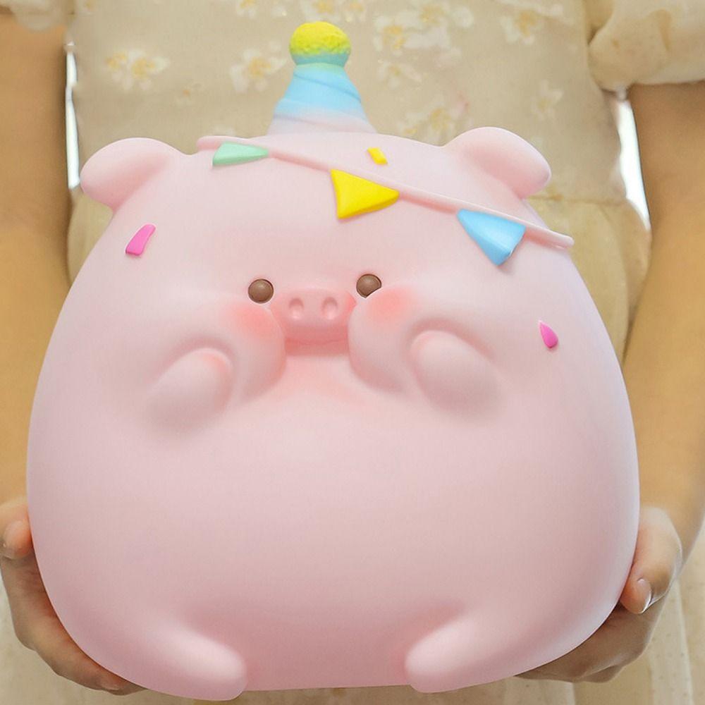 Pig Savings Jar Vinyl Money Boxes Piggy Bank Model Safe Deposit Box  Children/Kids