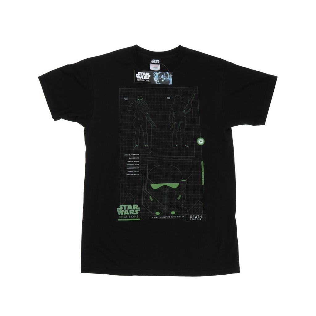Star Wars Mens Rogue One Death Trooper Schematic T-Shirt