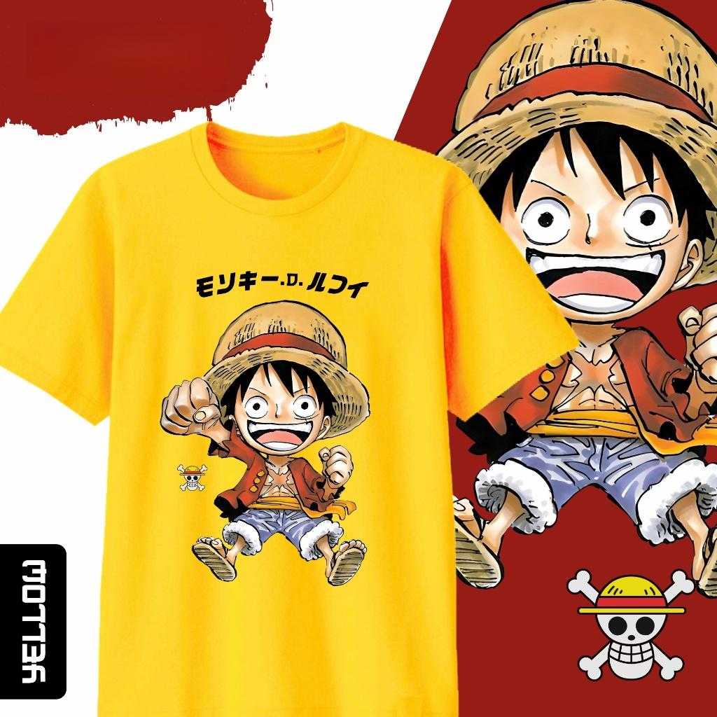 2026 Summer Anime One Piece Monkey D Luffy Printed Cotton Tshirt KidsUnisexsWomens Clothing Fashion Casual Street Tshirt Y2k