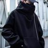 Зимняя толстовка унисекс с капюшоном и защитой шеи, высокий воротник и капюшон в стиле хип-хоп, большой передний карман, утепленная верхняя одежда для отдыха