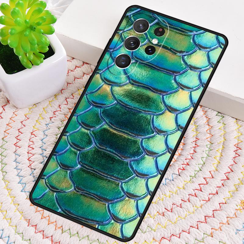 Мягкий чехол для телефона из ТПУ с текстурой змеиной кожи Для Samsung Galaxy note 10 pro S26 S25 S24 S23 S22 Ultra Plus S21 FE S20 Ударопрочный чехол