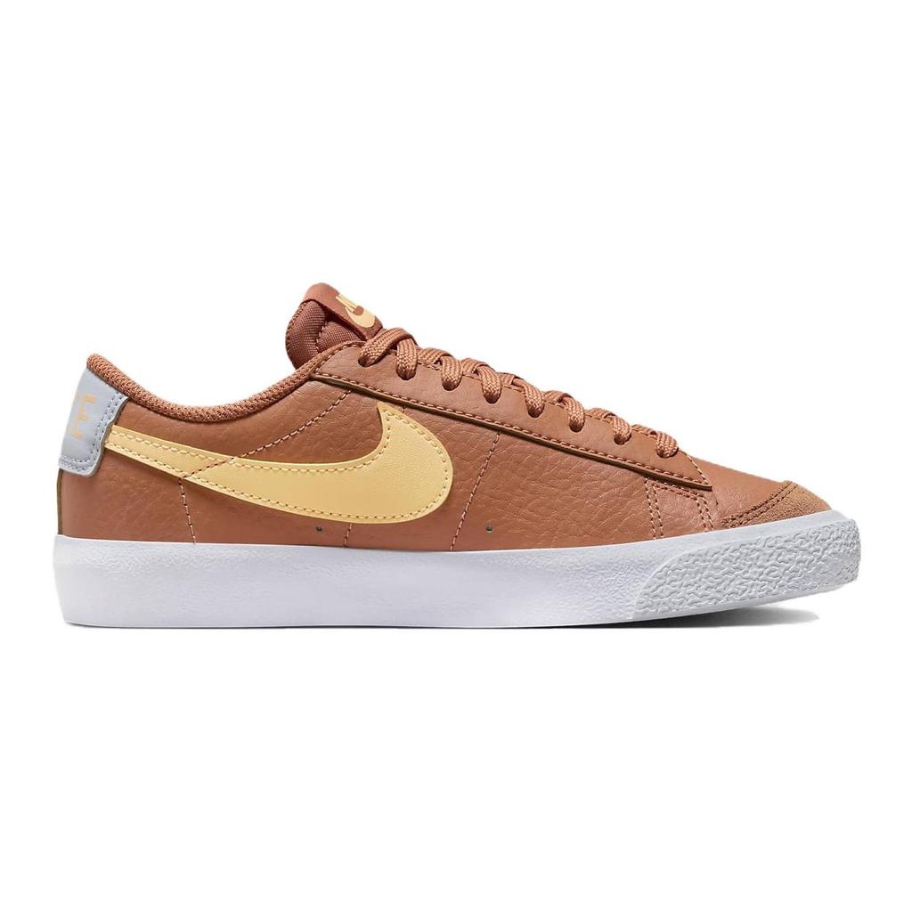 Nike Blazer Low 77 GS Amber Brown Kids Sneakers Football-Grey White Melon-Tint DA4074-200