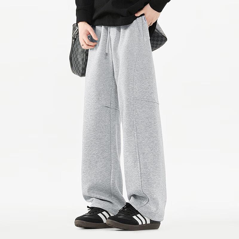 Fingercroxx Men's Pleated Loose Fit Casual Sweatpants