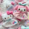Cartoon Sanrio Sunshine Doll Plush Keychain Kuromi My Melody Cinnamoroll Kitty Hangyodon Stuffed doll Kawaii Backpack Charm