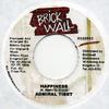7inch Record ADMIRAL TIBET - Happiness NONE Brickwall Recor 1999 Jamaica Reggae, Ska & Dub Used
