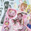 Angel Sticker Korean Goo Card Sticker Goo Winter Girl Character Sticker Notebook Material