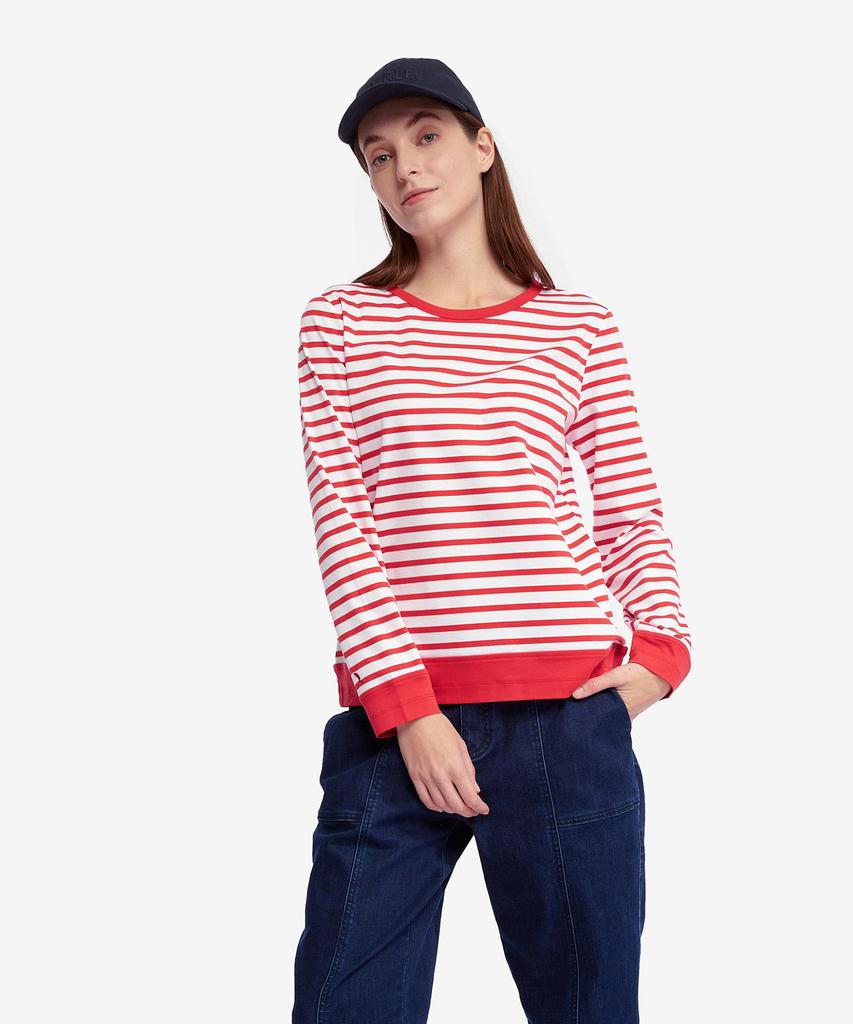 Aigle Women'S Functional Striped T-Shirt Aas25Wtsh017Gst