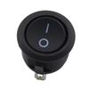 Plastic Rocker Boat Switch Round Self-locking Button Switch Car Auto Boat Switches  Car Auto Boat