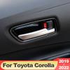 ABS карбоновая внутренняя дверная чаша автомобиля, декоративная рамка для Toyota Corolla 2022 E210 12th, аксессуары для интерьера