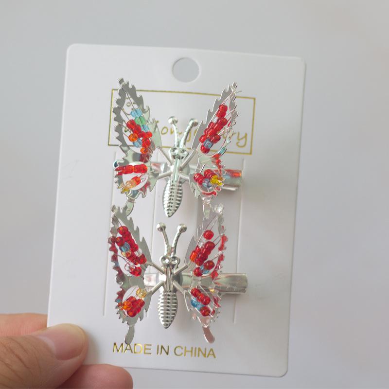 Заколка для волос «Крылья бабочки» для девочек - Новый корейский стиль, аксессуар для простых причесок