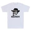 Meowdy Cat Shirt Funny Cowboy Cat Meme Humor Cats Lover Gift Retro Unisexs Tshirt