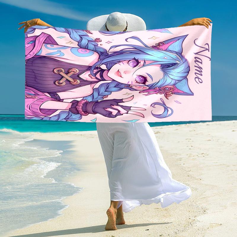 Personalized Arsenal Roses Artwork Beach Towel Microfiber Beach Towel Thin Absorbent for Beach Swimming Yoga Bath Sports. 091047
