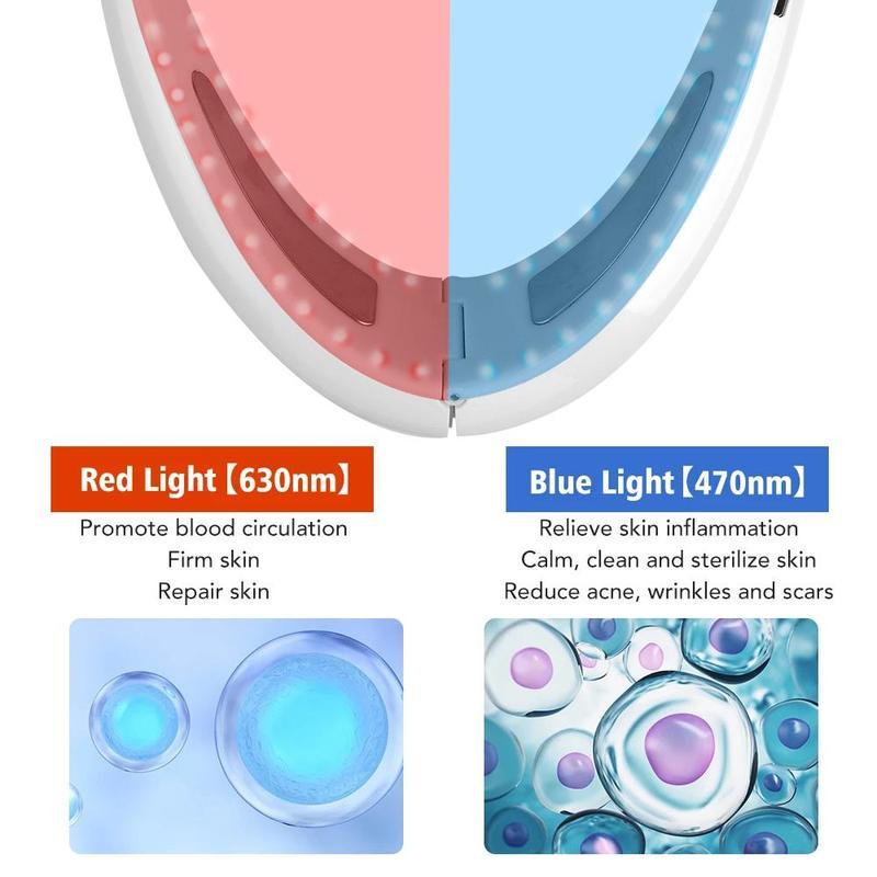 Hailicare V-Face Lifting Beauty Device EMS для похудения лица V-образный красный/синий светотерапевтический массажер для лица инструмент для удаления двойного подбородка