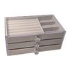 3-Tier Three Drawer Jewelry Box Dust-proof Earrings Jewelry Box Jewelry Storage Box  Home
