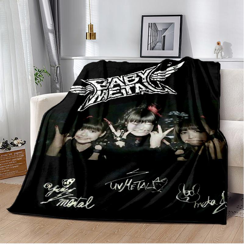 Pop Metal Band Throws Blanket for Kids Couch Sofa Travel Home Picnic Hiking Bed Beding Super Soft Flannel Blanket birthday gift