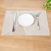 Yousheng Table Mat Anti-skid Absorbent PVC Geometric Pattern Insulation Pad for Dining Table