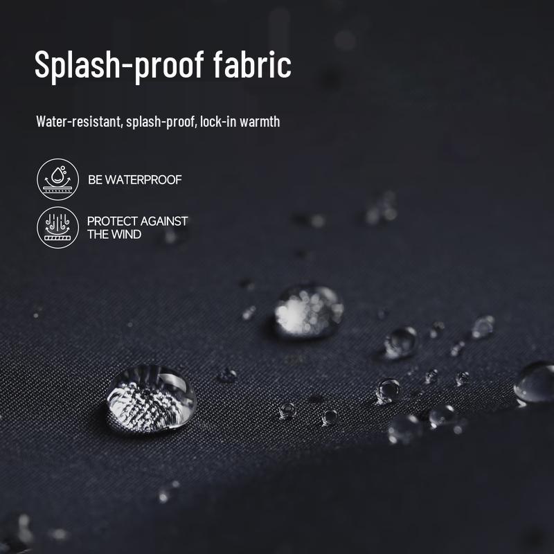 MINISO Мужская контрастная куртка с воротником-стойкой и утеплителем