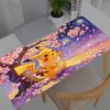 Large Mouse Pad Carpet Pokemon Pikachu Laptop New Pc Gamer Keyboard Mat XXL Mousepad Edge White Tassel Rubber Table Mat