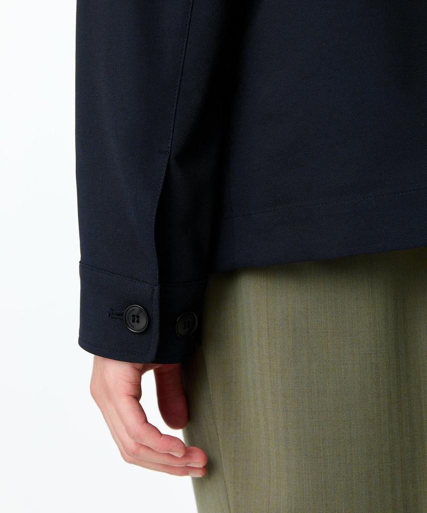 Man On The Boon Patch Pocket Shirt-Style Blouson Jacket_Navy 4714109004