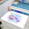 Ковер с русалкой, детский коврик для йоги в гостиной, коврик для ползания, коврик для гостиной, коврик для игровой зоны, коврик для ванной комнаты, декор комнаты