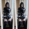 Harajuku Grunge Vintage Zip Up Hoodies Women Gothic Skull Print Japanese Fashion Sweatshirt Streetwear Y2k Clothes