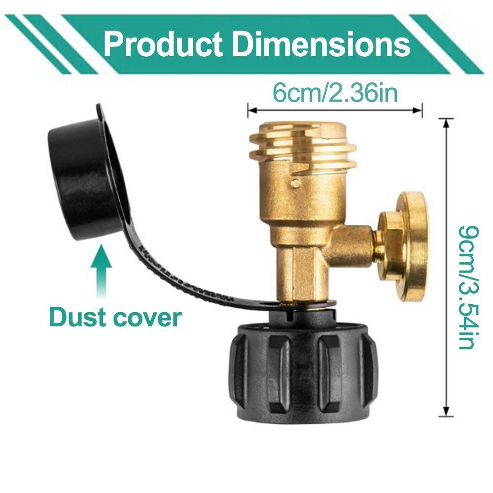 Leak-proof Propane Tank Connector QCC1/Type Propane Tank Refill Adapter  Camping Grill