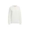 W Pm Crew Solid Knit Round Neck Pullover Long Sleeve Sweatshirt Women Sweatshirt White JE8610