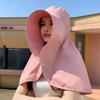 Breathable Outdoor Beach Hat Wind Proof Wide Brim Sunhat High Top Sun Protection Cap Travel