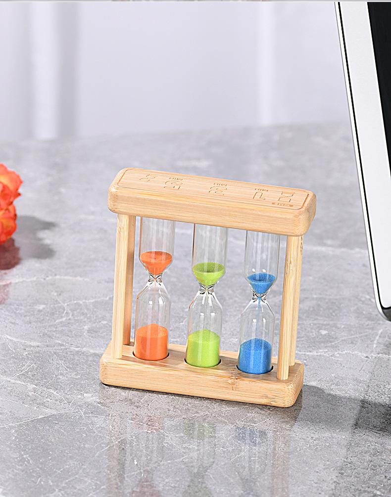 1/3/5 минут три в одном песочные часы ручной работы из дерева стеклянные песочные часы таймер для чистки зубов анти-падение песочные часы украшения для дома