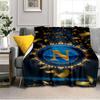 Napoli Football Club Emblem Blanket Outdoor Flannel Blanket for Camping, Hiking, Garden Parties, Picnic Essentials,gift for family and friends