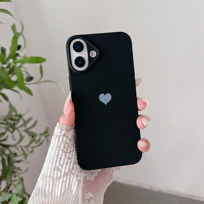Love Candy Color Silicone Soft Case For iPhone 16 16E 15 14 13 12 11 Pro XS Max X XR Plus Ultra Thin Matte Back Cover Caso Shell