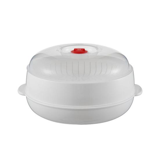 Микроволновая пароварка для овощей, пищевой прозрачный пластик, многоразовая кухонная пароварка для пельменей, овощей