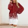 Women's Round Neck Casual Long Sleeve Plush Dresses