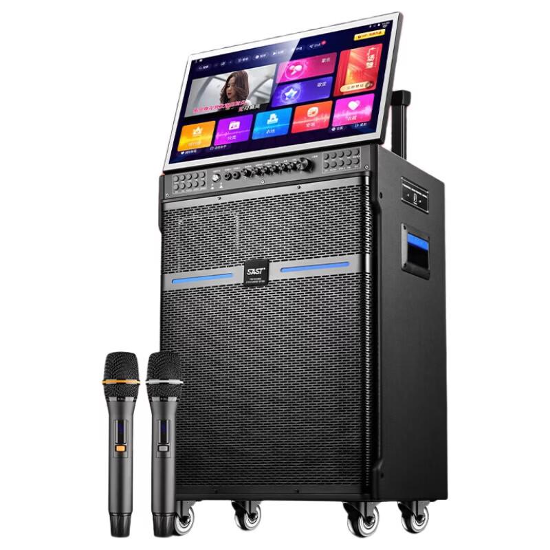 SAST All-in-One Portable Karaoke System with 23-inch Display CN plug (adapter included)