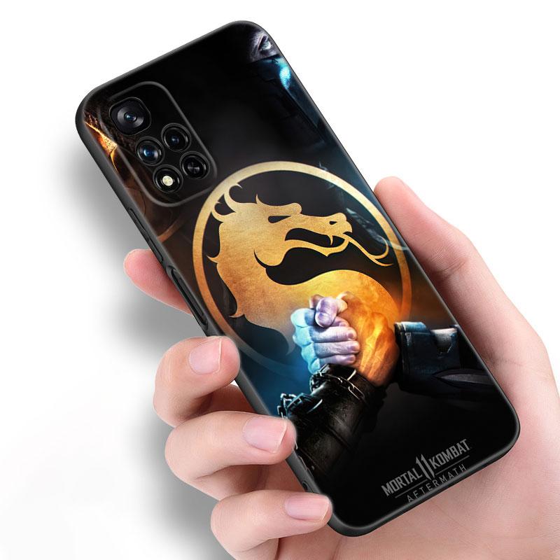 Mortal Kombat Game черный силиконовый чехол для телефона Xiaomi POCO X3 X4 NFC F5 M3 M4 M6 X5 X6 Pro F3 F4 GT 5G C55 C65 M5
