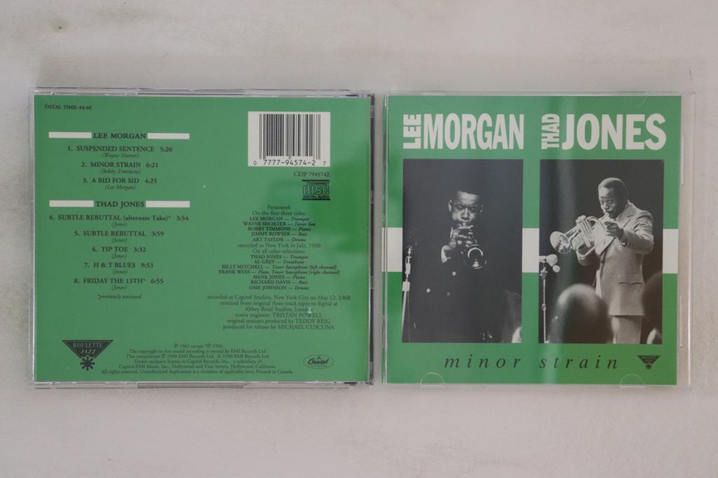 CD ЛИ МОРГАН, ТЭД ДЖОНС - Minor Strain CDP7945742 ROULETTE JAZZ 1990 США Джаз Б/У