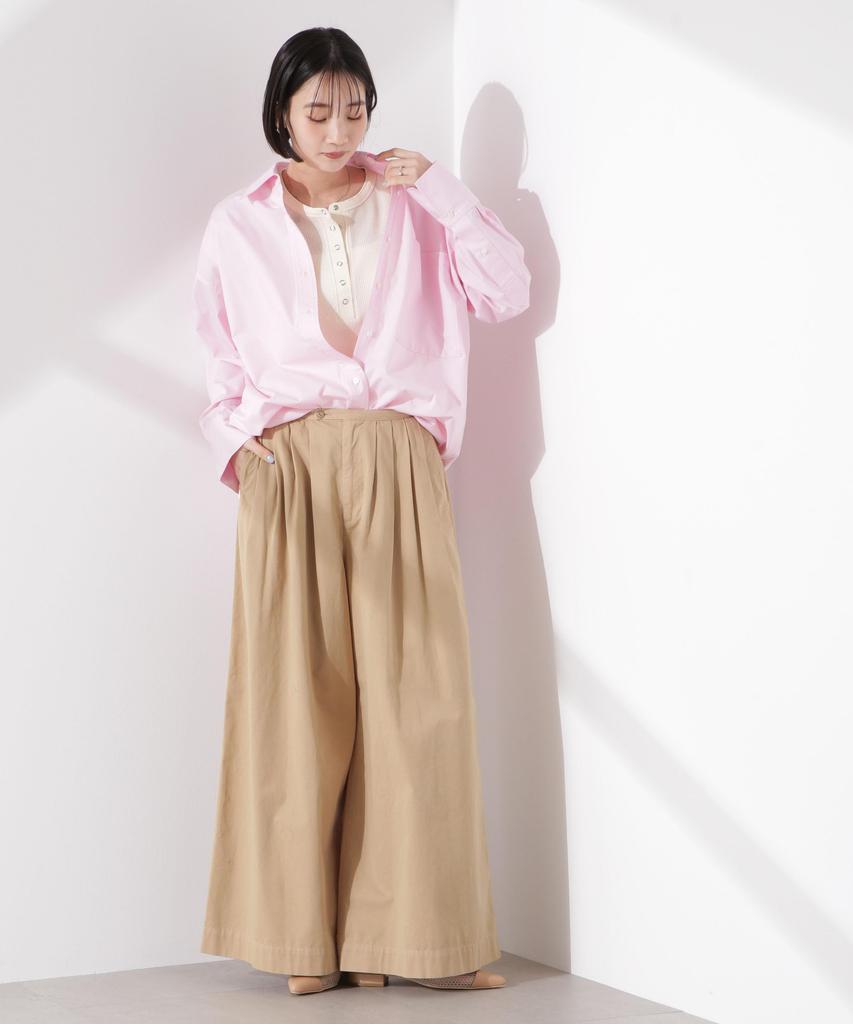 Женский вафельный топ без рукавов Nano Universe Henley, Овсянка, Размер F 033, 673-5124311