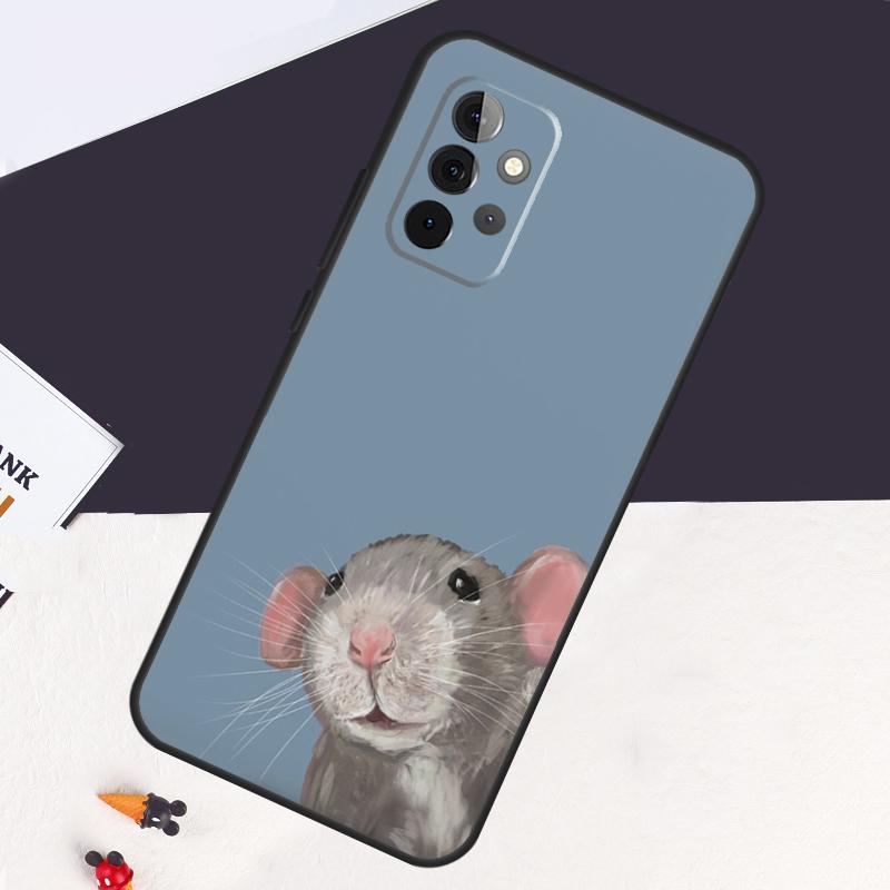Чехол-мышь для крысы для Samsung Galaxy A13 A35 A15 A55 A53 A33 A36 A56 A26 A16 A22 A32 A52 A54 A34 A05 A06
