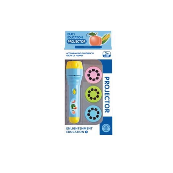 Kids Flashlight Toy with Dinosaur Animal Patterns Slide Projector Educational Fun