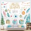 Счастливого Рождества, рождественские украшения, гобелен с принтом, украшение для дома, гостиной, спальни, стены, полиэстеровый гобелен