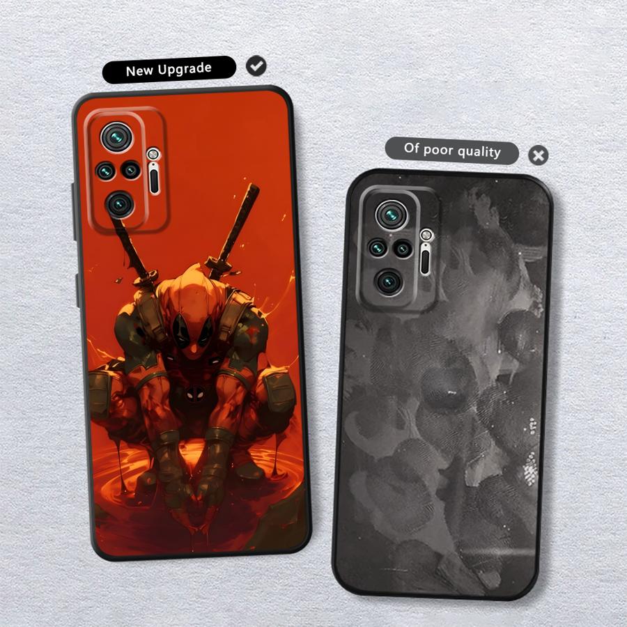 Чехол для телефона Marvel Человек-паук Дэдпул для Xiaomi Redmi Note 11 9 7 8 10 12 Pro 11s 12s 10S 9S 14 13 Pro Plus