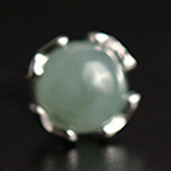 1 пара шпилек для ушей, блестящая имитация нефрита, инкрустация, украшение для ушей, ювелирные изделия, шпильки для пирсинга