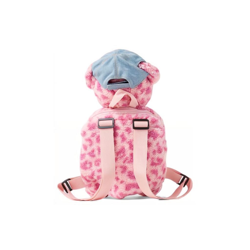 Acne Studios Face Logo Denim Backpack Women backpack Pink C10172-415