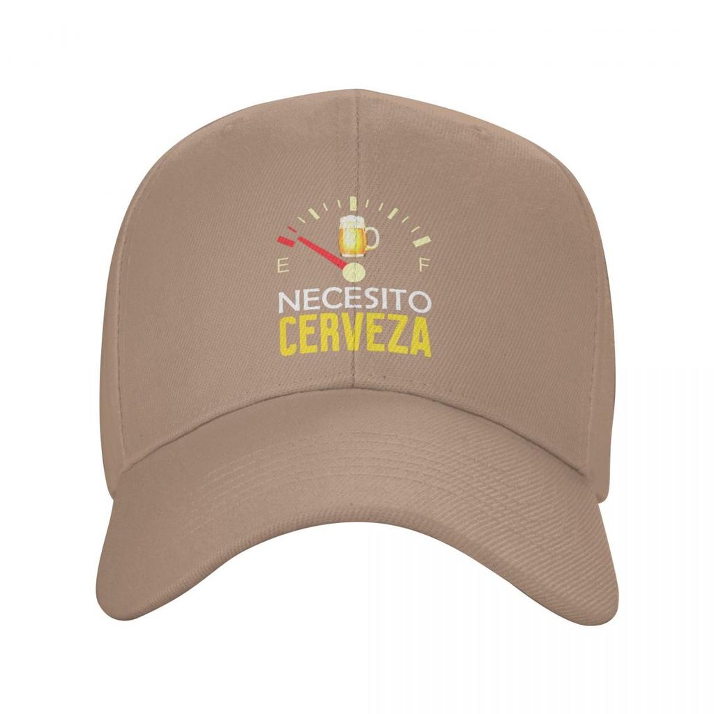 Custom Classic Unisex Necesito Cerveza I Need Beer Baseball Cap Adult Adjustable Dad Hat Women Unisex Outdoor Snapback Caps