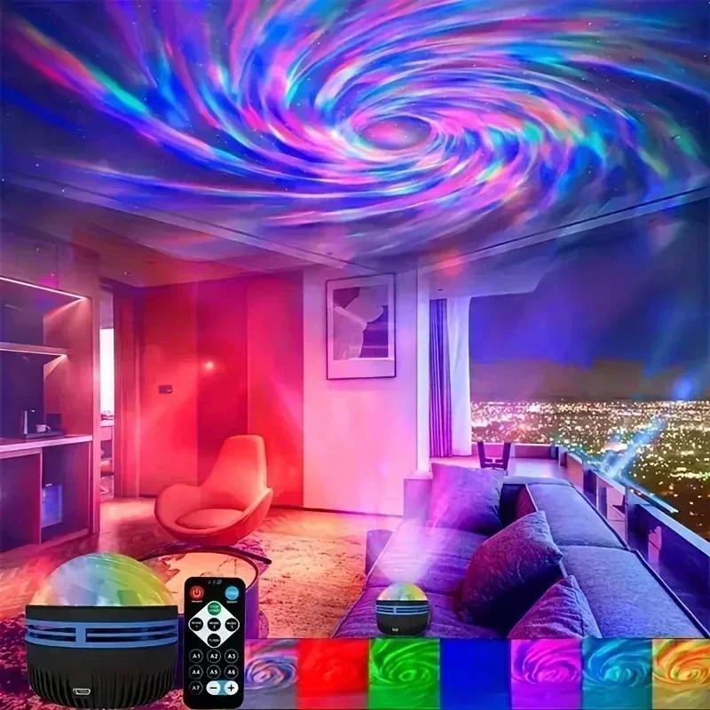 Galaxy Projector LED Night Light with Remote Control Colorful Star Sky Lamp for Bedroom Kids Room Party Home Christmas Decor