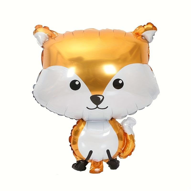 7pcs Fox Hedgehog Raccoon Deer Animal Foil Balloons Birthday Woodland Forest Theme Thanksgiving Day Party Decor Baby Shower Gift