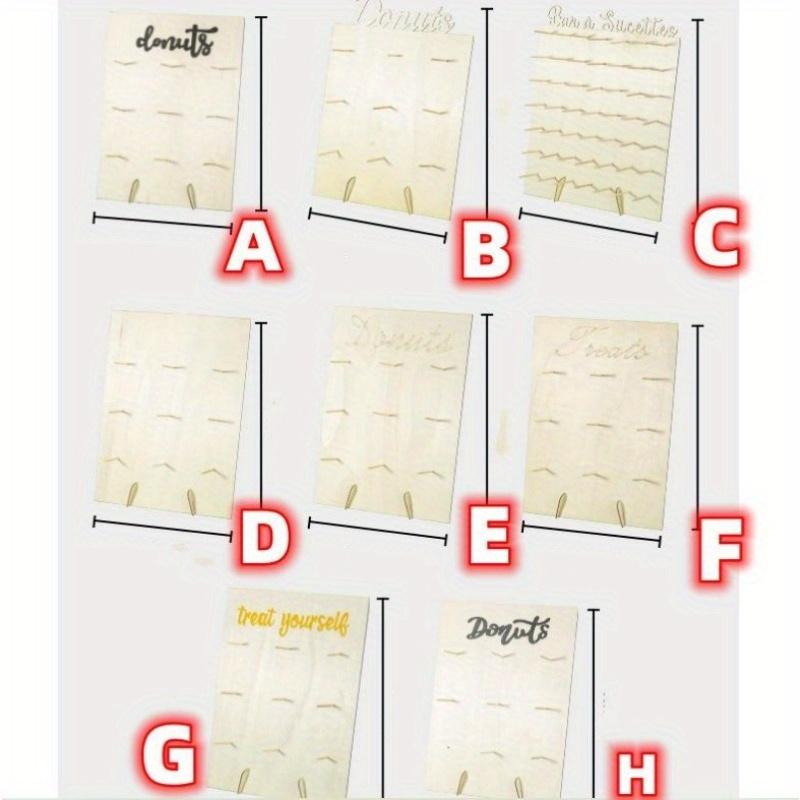 Многофункциональная деревянная стойка для пончиков на стену, деревенская свадебная декорация для стола, стойка для демонстрации пончиков